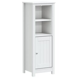 Berkfield Home 3 Piece Bathroom Furniture Set BERG White Solid Wood Pine - thumbnail 3