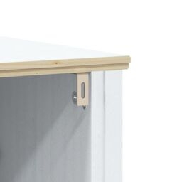 Berkfield Home 3 Piece Bathroom Furniture Set BERG White Solid Wood Pine - thumbnail 6