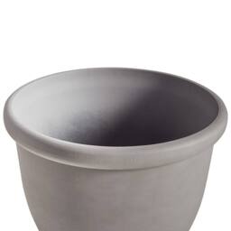 Wyld and Coco Round Solid Grey Plant Pot 49cm - All-Weather Stone-Polyresin - thumbnail 5