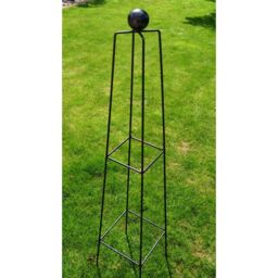 Poppyforge Classic 6Ft Obelisk BM/RtR - Steel - L43.2 x W43.2 x H182.9 cm in Black - thumbnail 1
