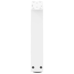 Berkfield Home Dining Table Legs V-Shape 2 pcs White 30x(30-31.3) cm Steel - thumbnail 6