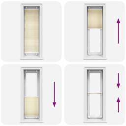 Berkfield Home Pleated Blind Cream 50x150 cm Fabric Width 49.4 cm Polyester - thumbnail 5