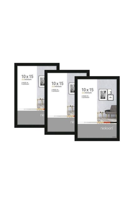 "nielsen Pixel 3 Pack 10 x 15 cm (4x6"") Photo Frame in Black" - image 1