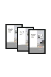 "nielsen Pixel 3 Pack 10 x 15 cm (4x6"") Photo Frame in Black" - thumbnail 1