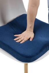 Living and Home Memory Foam Non-slip Seat Cushion in Blue - thumbnail 2