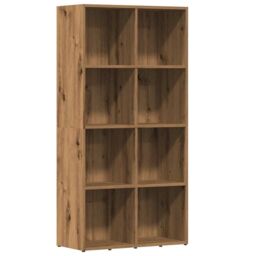 Berkfield Home Book Cabinet Artisan Oak 66x30x130 cm Engineered Wood in Brown - Size: 66 x 30 x 130 cm - thumbnail 2