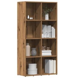 Berkfield Home Book Cabinet Artisan Oak 66x30x130 cm Engineered Wood in Brown - Size: 66 x 30 x 130 cm - thumbnail 1