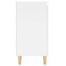 Berkfield Home Sideboard with Solid Wood Legs White 60x35x70 cm Engineered Wood - Size: 60 x 35 x 70 cm - thumbnail 6