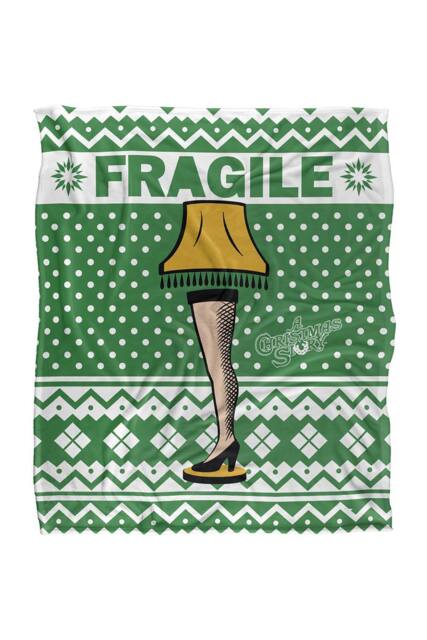 Warner Brothers A Christmas Story Blanket, 152x127 cm Fragile Soft Throw Blanket - image 1