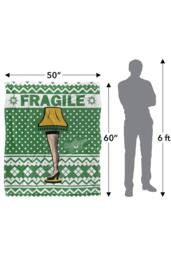 Warner Brothers A Christmas Story Blanket, 152x127 cm Fragile Soft Throw Blanket - thumbnail 5