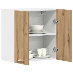 Berkfield Home Kitchen Wall Cabinet¬†Artisan Oak¬†60x31x60 cm Engineered Wood in Brown - Size: 60 x 31 x 60 cm - thumbnail 2