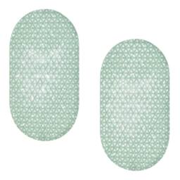 Showerdrape Medina Anti Slip PVC Bath Mat 69cm x 36cm - 2 Set in Green - Size: 69 cm x 36 cm - thumbnail 5
