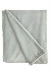 New Edge Blinds Plush Collection Flannel Fleece Super Soft Throw in Grey - Size: 127 cm x 152 cm - thumbnail 3