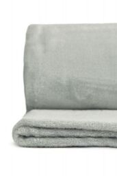 New Edge Blinds Plush Collection Flannel Fleece Super Soft Throw in Grey - Size: 127 cm x 152 cm - thumbnail 5