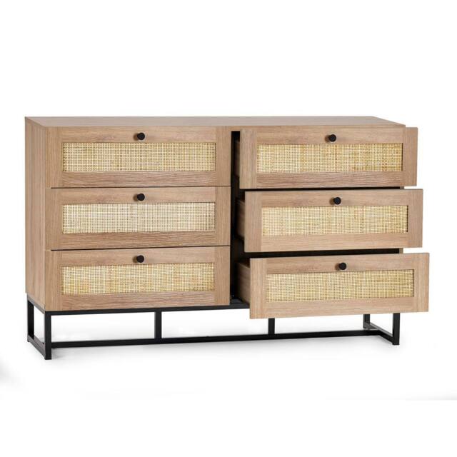 Cheshire Premium Trelawny 6 Drawer Chest - Oak in Brown - image 1