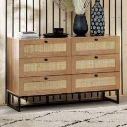 Cheshire Premium Trelawny 6 Drawer Chest - Oak in Brown - thumbnail 2