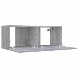 Berkfield Home TV Cabinet Grey Sonoma 80x30x30 cm Engineered Wood - Size: 80 x 30 x 30 cm - thumbnail 6