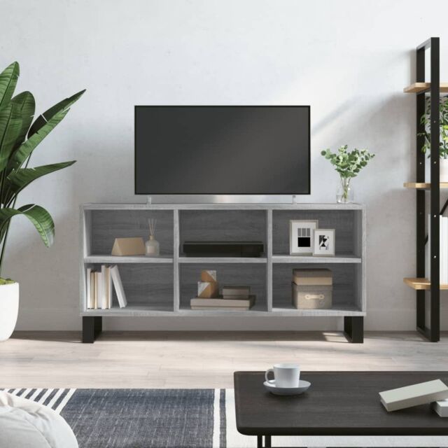 Berkfield Home TV Cabinet Grey Sonoma 103.5x30x50 cm Engineered Wood - image 1