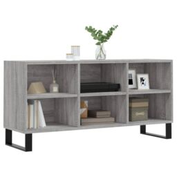 Berkfield Home TV Cabinet Grey Sonoma 103.5x30x50 cm Engineered Wood - thumbnail 3