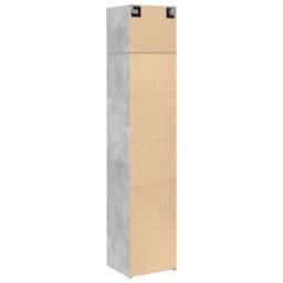 Berkfield Home Slim Storage Cabinet Concrete Grey 45x42.5x225 cm Engineered Wood - thumbnail 8