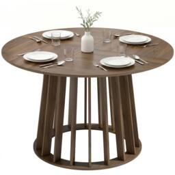 HOMCOM Modern Dining Table for 4-6 People 120 cm Light Walnut - thumbnail 2