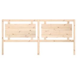 Berkfield Home Bed Headboard 205.5x4x100 cm Solid Pine Wood in Brown - thumbnail 4