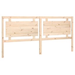 Berkfield Home Bed Headboard 205.5x4x100 cm Solid Pine Wood in Brown - thumbnail 2
