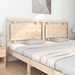Berkfield Home Bed Headboard 205.5x4x100 cm Solid Pine Wood in Brown - thumbnail 3