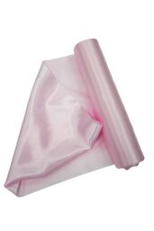 Neel Blue 20cm x 29cm Solid Satin Roll Large Fabric for Chair Sash Wedding Bouquet Décor Drapery in Baby Pink - Size: 20 cm x 29 cm - thumbnail 4