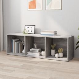 Berkfield Home Book Cabinet/TV Cabinet Grey Sonoma 36x30x114 cm Engineered Wood - Size: 36 x 30 x 114 cm - thumbnail 6