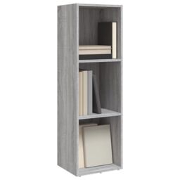 Berkfield Home Book Cabinet/TV Cabinet Grey Sonoma 36x30x114 cm Engineered Wood - Size: 36 x 30 x 114 cm - thumbnail 3