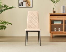 Outdoor Living Colorado Dining Table with 4 Champaigne Emily Leather Chairs in Natural - thumbnail 5