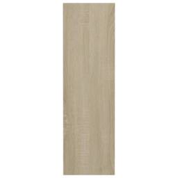 Berkfield Home Wall Shoe Cabinet Sonoma Oak 60x18x60 cm Engineered Wood in Light Tan - Size: 60 x 18 x 60 cm - thumbnail 5