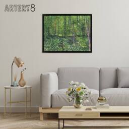 "Artery8 Vincent Van Gogh Trees & Undergrowth Framed Canvas Wall Art Print - Size: W12"" x H16""" - thumbnail 3