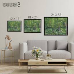 "Artery8 Vincent Van Gogh Trees & Undergrowth Framed Canvas Wall Art Print - Size: W12"" x H16""" - thumbnail 4