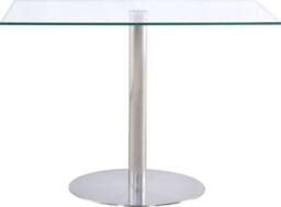 Thats Furniture Sephora 107cm Small Glass Dining Table in Silver - thumbnail 2