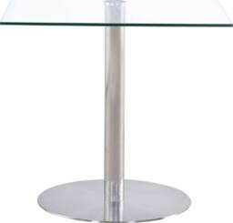 Thats Furniture Sephora 107cm Small Glass Dining Table in Silver - thumbnail 3