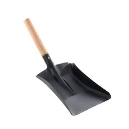 "Leecroft Sooty Metal Hand Shovel with Wooden Handle 7""" - thumbnail 1
