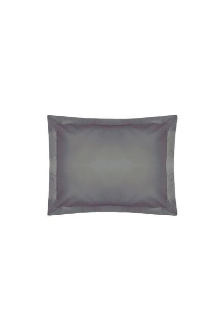 Belledorm Easy Care 200 Thread Count Cotton Polyester Percale Oxford Pillowcase in Dark Grey - image 1