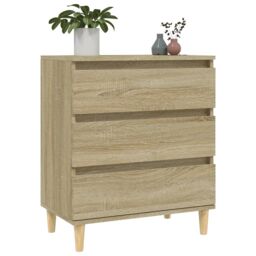 Berkfield Home Sideboard Sonoma Oak 60x35x70 cm Engineered Wood in Brown - Size: 60 x 35 x 70 cm - thumbnail 4
