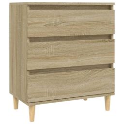 Berkfield Home Sideboard Sonoma Oak 60x35x70 cm Engineered Wood in Brown - Size: 60 x 35 x 70 cm - thumbnail 2
