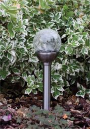 Luxform Solar Pilar Garden Spike Stainless Steel in Silver