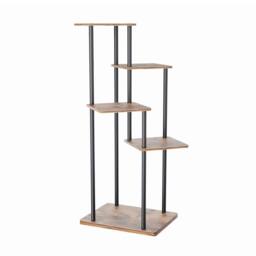Garden Sanctuary 5-Tier Plant Stand Plant Display in Natural - thumbnail 4