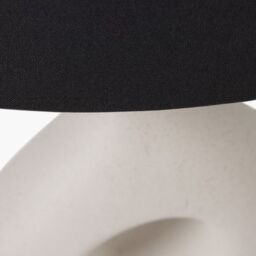 Ruma Artistic Abstract Boho Ceramic Table Lamp Neutral Mutted Tones in Cream - thumbnail 6
