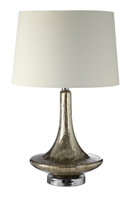 Orsina Textured Champagne Glass Table Lamp, Irregular Art Glass Lamp For Home Décor, Artistic Teardrop Table Lamp in Silver - image 1