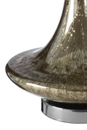 Orsina Textured Champagne Glass Table Lamp, Irregular Art Glass Lamp For Home Décor, Artistic Teardrop Table Lamp in Silver - thumbnail 3