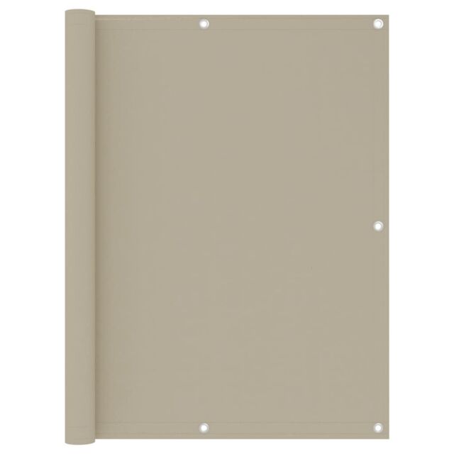 Berkfield Home Balcony Screen Beige 120x400 cm Oxford Fabric - image 1