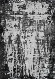Desire Rugs Serenity Modern Abstract Abrasion Area Rug - Contemporary Style for Living Room, Bedroom or Hallway in Black - Size: 160 cm x 230 cm - thumbnail 2