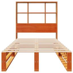 Berkfield Home Decorative Bookcase Bed without Mattress Wax Brown 100x200 cm Sol - thumbnail 4