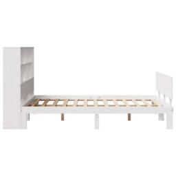 Berkfield Home Bookcase Bed without Mattress White 160x200cm Solid Wood Pine - Size: 160x200 cm - thumbnail 5